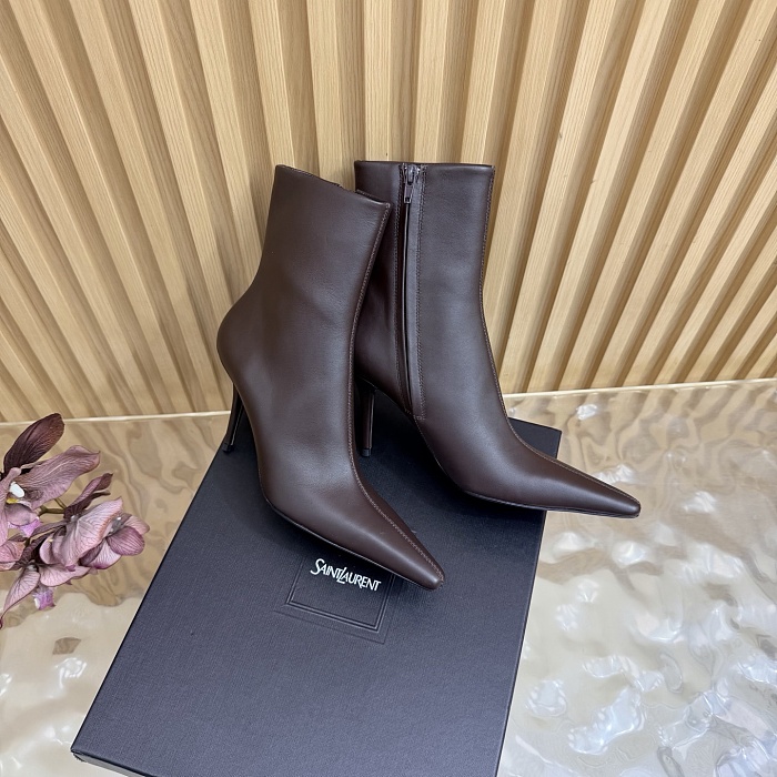 Pointed Toe Stiletto Heel Ankle Boots