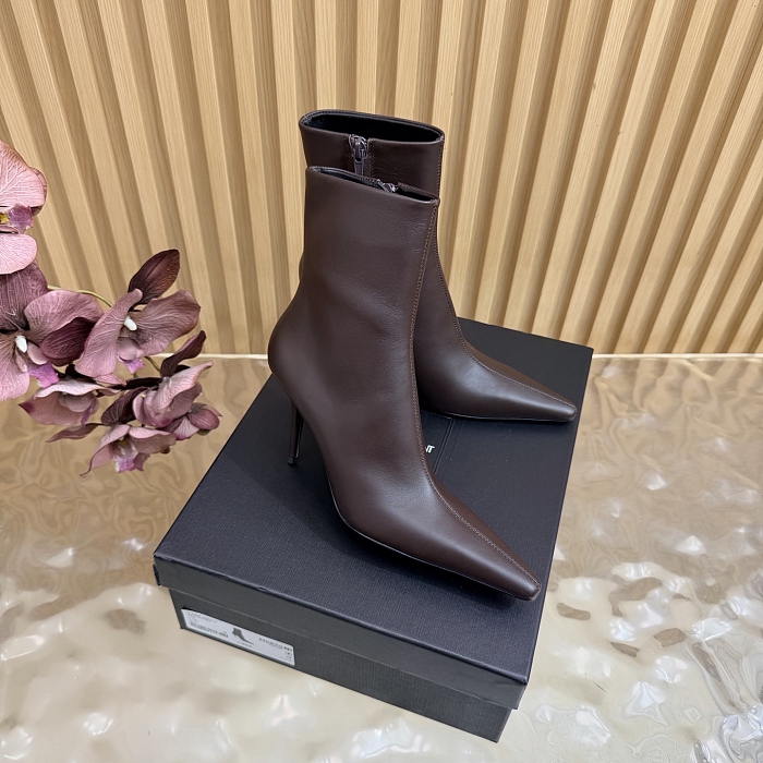 Pointed Toe Stiletto Heel Ankle Boots