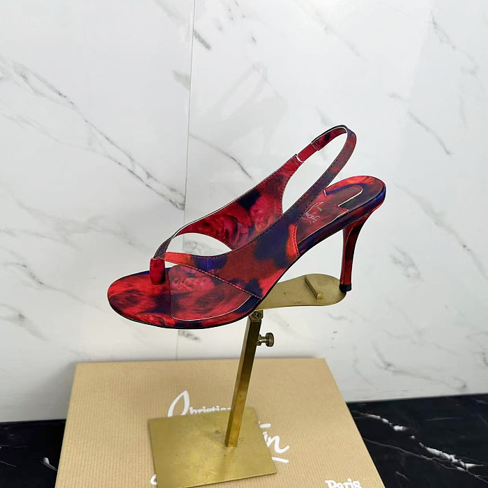 Heeled Slingback Sandals With Open Toe And Stiletto Heel