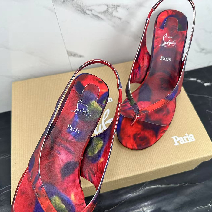 Heeled Slingback Sandals With Open Toe And Stiletto Heel