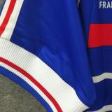 1998 France Home Blue Retro Soccer Jersey (Have CUP FRAMCE 98 有右胸小字)