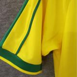 1998 Brazil Home Yellow Retro Fans Soccer Jersey (No small fonts on the chest)