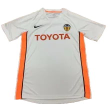 2006 Valencia Home White Retro Soccer Jersey