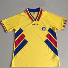 1994 Romania Yollow Retro Soccer Jersey