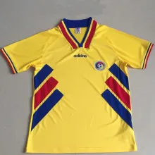 1994 Romania Yollow Retro Soccer Jersey