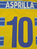 1998/99 Parma Home Yellow Retro Soccer Jersey