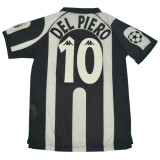 1997/98 JUV Home Retro Fans Soccer Jersey 带左胸前三色盾