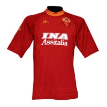 2000/01 Roma Home Red Retro Soccer Jersey