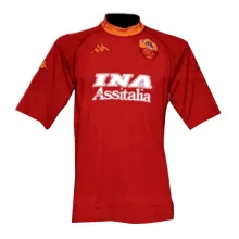 2000/01 Roma Home Red Retro Soccer Jersey