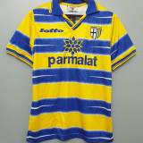 1998/99 Parma Home Yellow Retro Soccer Jersey
