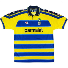 1999/00 Parma Home Yellow Retro Soccer Jersey