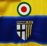 1999/00 Parma Home Yellow Retro Soccer Jersey