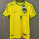 1998 Brazil Home Yellow Retro Fans Soccer Jersey (No small fonts on the chest)