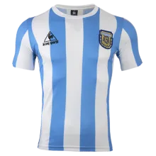 1986 Argentina Home Retro Soccer Jersey