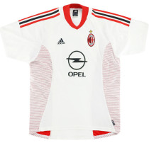 2002/03 AC Milan Away White Retro Soccer Jersey