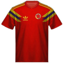 1990 Colombia Home Retro Soccer Jersey