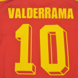 1990 Colombia Away Red Retro Soccer Jersey