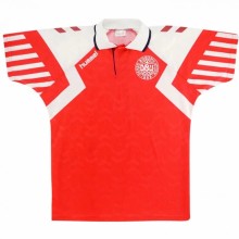 1992 Denmark Home Red Retro Soccer Jersey