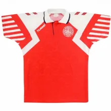 1992 Denmark Home Red Retro Soccer Jersey