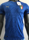 2020 Euro Italy Home Blue  Player Version Soccer Jersey