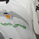 2009 Valencia Home White Retro Soccer Jersey