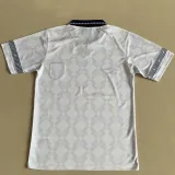 1990 England Home White Retro Soccer Jersey