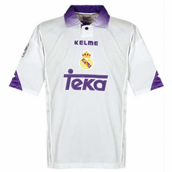 1997/98 RM White Home Retro Soccer Jersey
