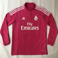 2014/15 RM Red Retro Long Sleeve Soccer Jersey