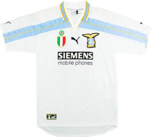 2000/01 Lazio White Retro Soccer Jersey