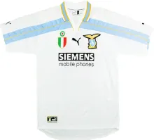 2000/01 Lazio White Retro Soccer Jersey
