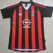 2002/03 AC Milan Home Retro Soccer Jersey