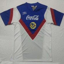1988 Club America Away White Retro Soccer Jersey