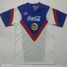1988 Club America Away White Retro Soccer Jersey