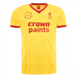 1985-1986 LFC  Third Away Yellow Retro Soccer Jersey