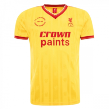 1985-1986 LFC  Third Away Yellow Retro Soccer Jersey