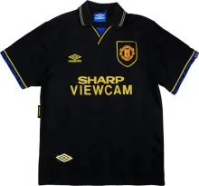 1994 M Utd Away Black Retro Soccer Jersey