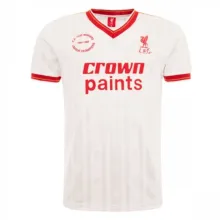 1985-1986 LFC  Away White Retro Soccer Jersey
