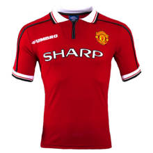 1998-1999 M Utd Home Retro Soccer Jersey Shirt
