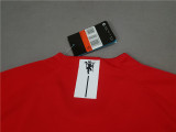 2007-08 M Utd Home Red Long Sleeve Retro Soccer Jersey UCL Version（胸前有绣欧冠决赛小字）