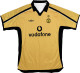 2001  M Utd Golden Retro Soccer Jersey
