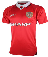 1999/2000 M Utd Home Red Retro Soccer Jersey