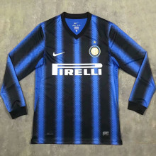 2010/11 In Milan Home Long Sleeve Retro Soccer Jersey