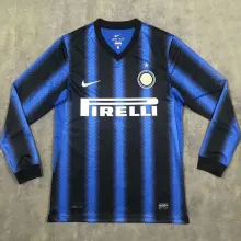 2010/11 In Milan Home Long Sleeve Retro Soccer Jersey