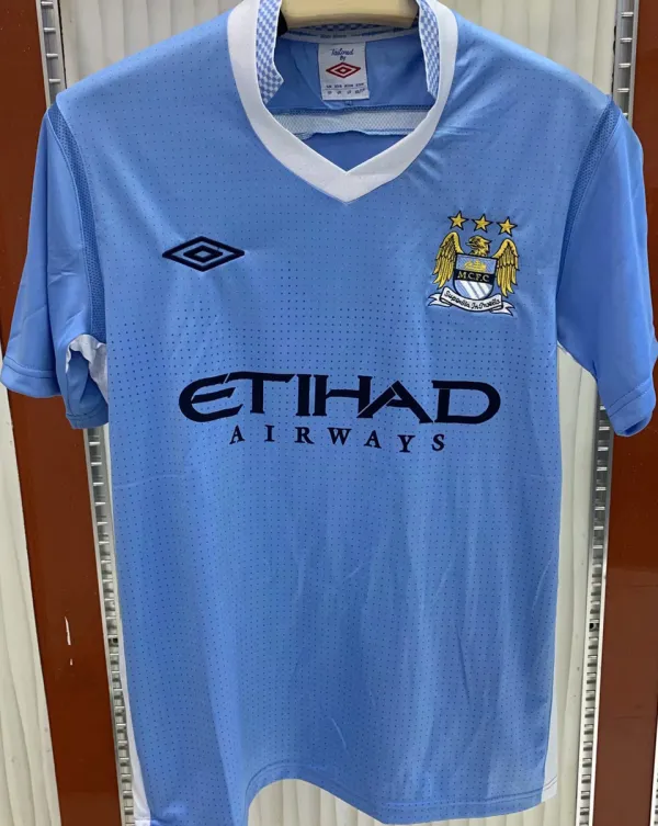 2011/12 Man City Home Blue Retro Soccer Jersey