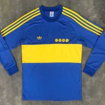 1981 Boca Home Retro Long Sleeve Soccer Jersey