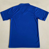 1957 Brazil Away Blue Retro Soccer Jersey