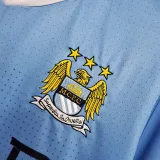 2011/12 Man City Home Blue Retro Soccer Jersey