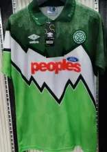 1991/92 Celtic Home Green Retro Soccer Jersey