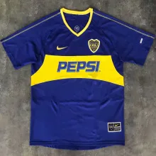 2003/2004 Boca Home Retro Soccer Jersey