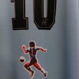 Maradona #10 Argentina Home Retro Soccer Jersey 2001有名有号
